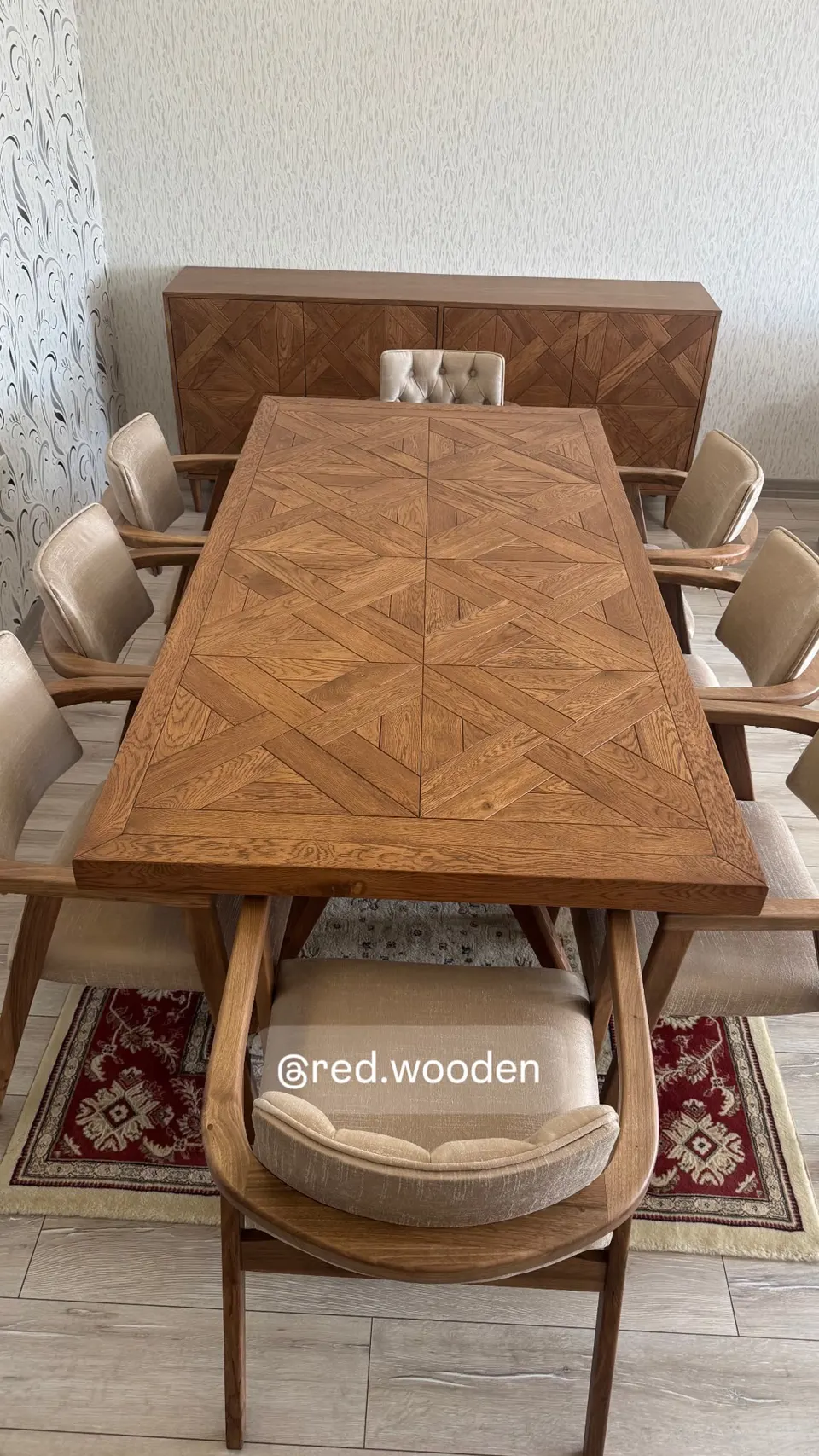 Kütük Masa – Parke Desen Tasarım – fotoğraf 4 – RedWooden