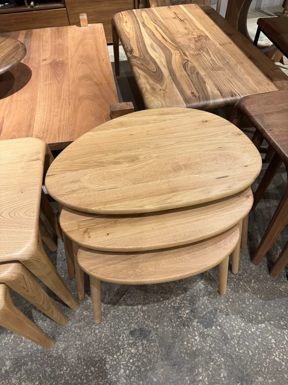 Oval İç İçe – Zigon Sehpa Modelleri – RedWooden