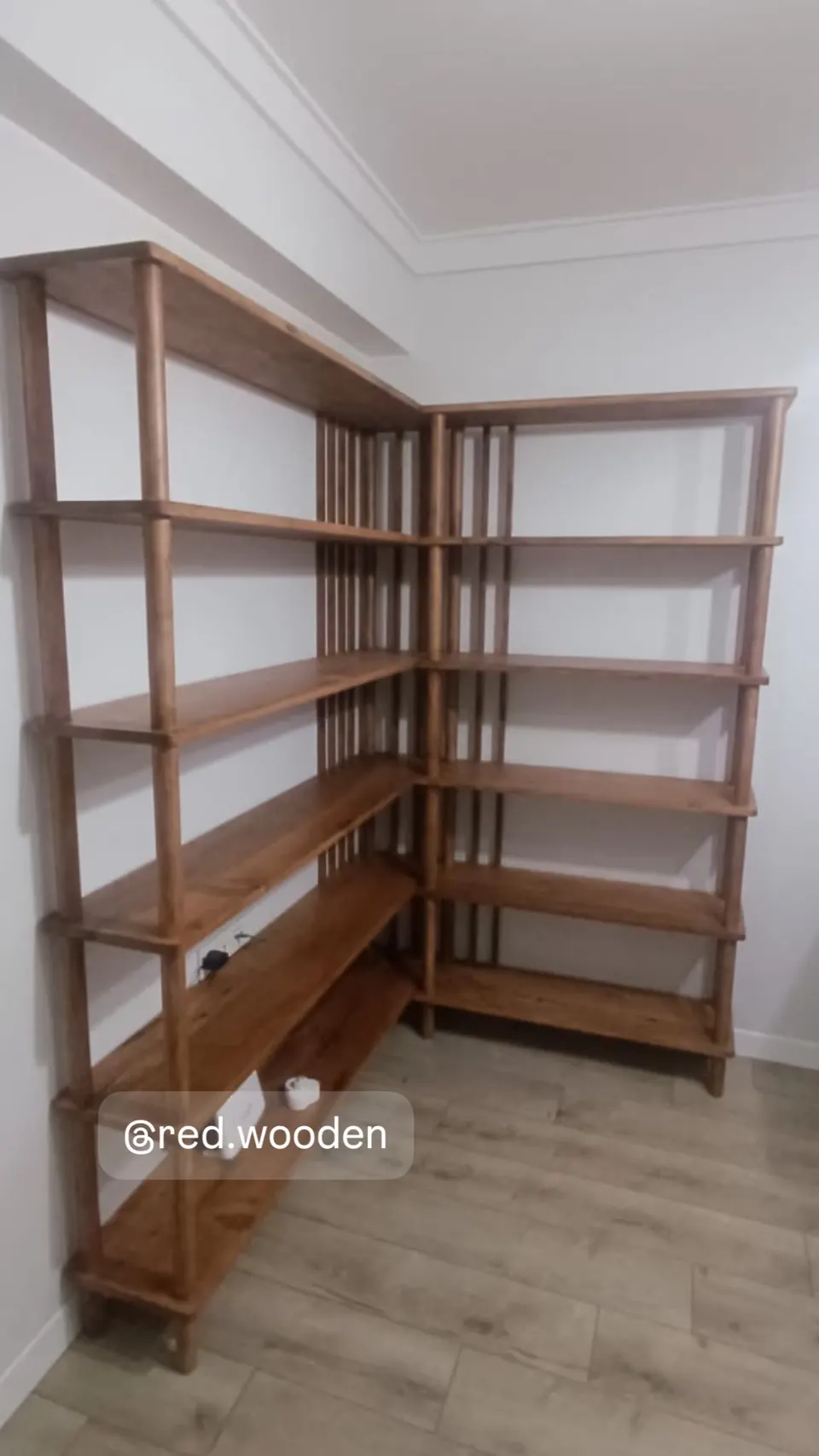 Köşe Kitaplık – Ahşap Kitaplık Modelleri – RedWooden
